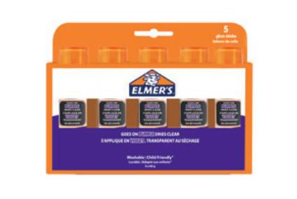 ELMERS - Elmer's DISAPPEARING PURPLE, Trocken, Klebestift, 40 g, 5 Stück(e), Box