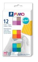 Staedtler FIMO Soft Modelliermasse Set 12 x 25 g, Knetmasse, Gemischte Farben, Erwachsene, 12 Stück(e), 110 °C, 30 min