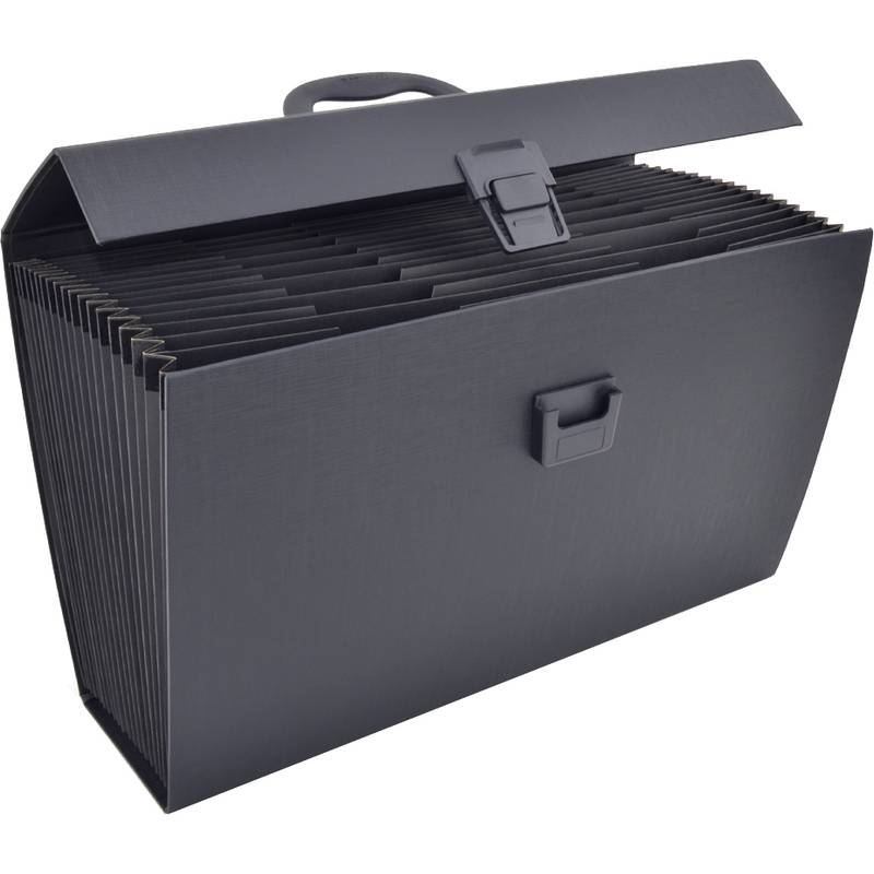 RAPESCO Fächertasche, DIN A4, 19 Fächer, schwarz