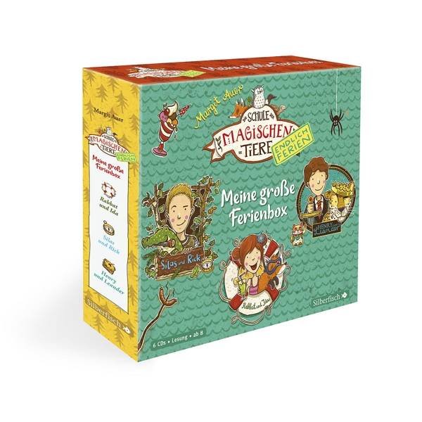 Die Schule der magischen Tiere - endlich Ferien : Meine große Ferienbox, 6 Audio-CDs »Rabbat und Ida«, »Silas und Rick«, »Henry und Leander«: