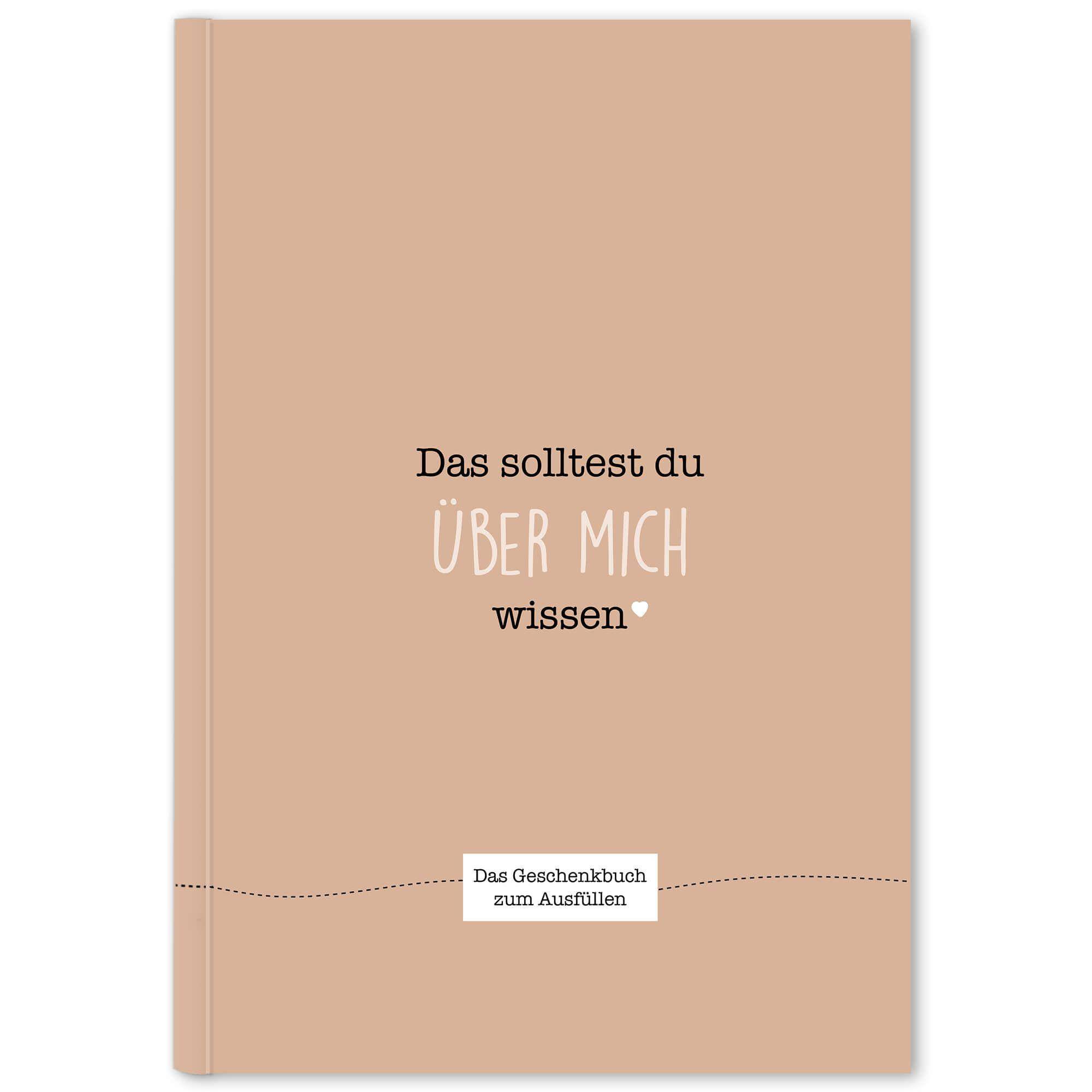 Das solltest du über mich wissen Das Geschenkbuch zum Ausfüllen (beigerot)
