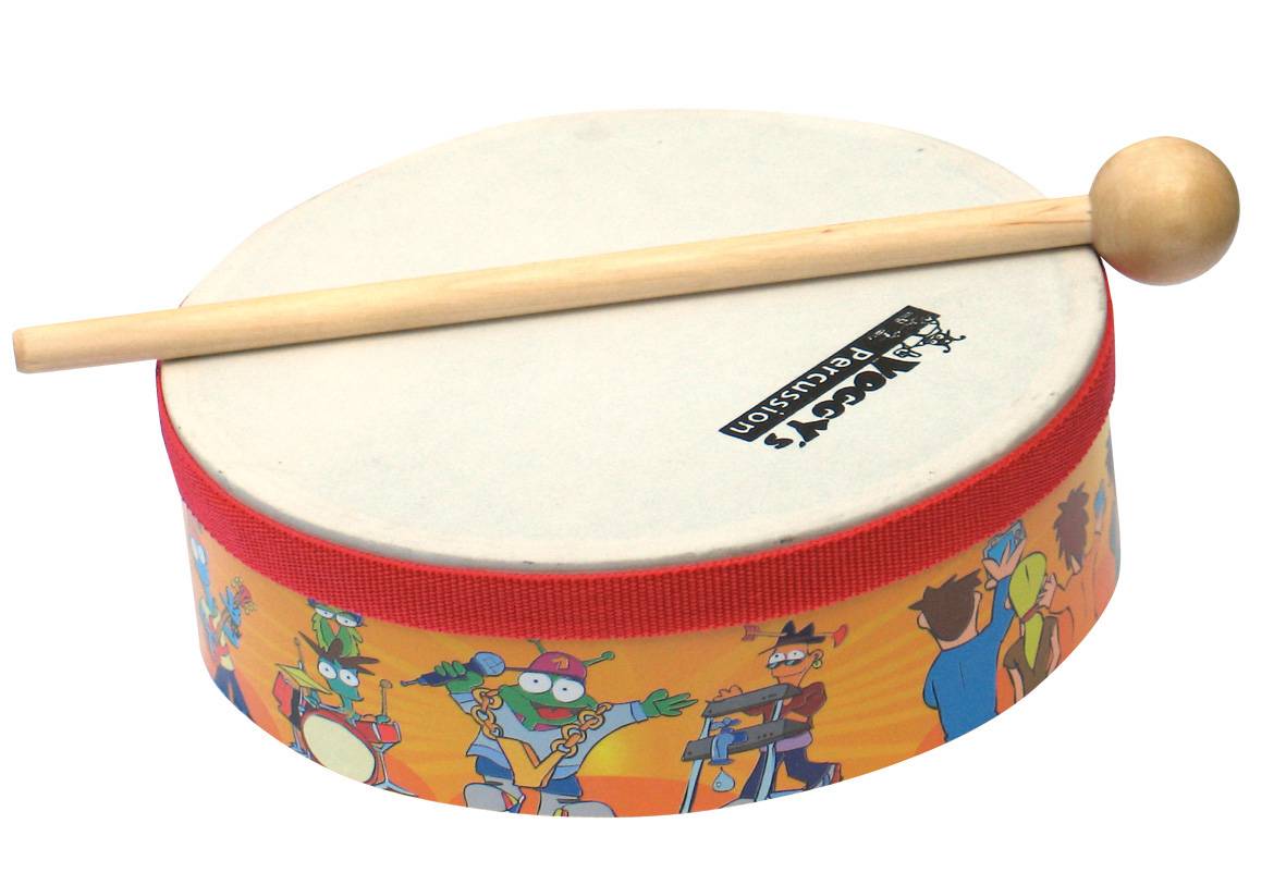 Voggy's Kinder-Percussion Set Enthält das Buch Voggy's Kinder-Percussion 1 x 1 mit Audio-CD und die 6 meist verwendeten Percussion-Instrumente: