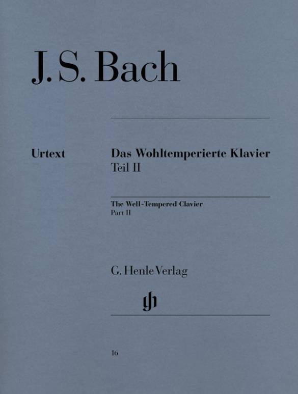 Bach, Johann Sebastian - Das Wohltemperierte Klavier Teil II BWV 870-893 Besetzung: Klavier zu zwei Händen