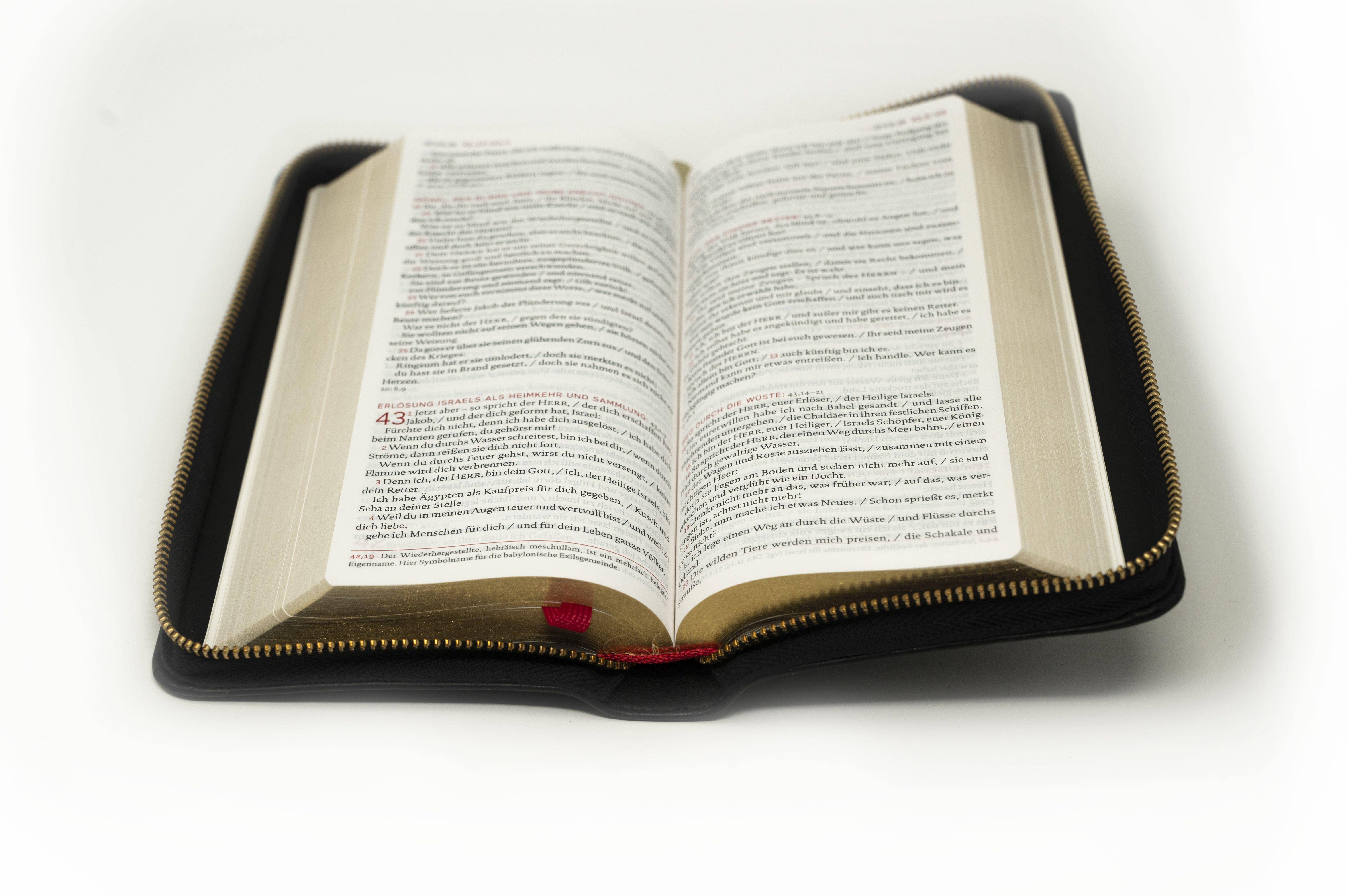Die Bibel. Einheitsübersetzung, Taschenausgabe nobilis Echtleder mit Reißverschluss Gesamtausgabe