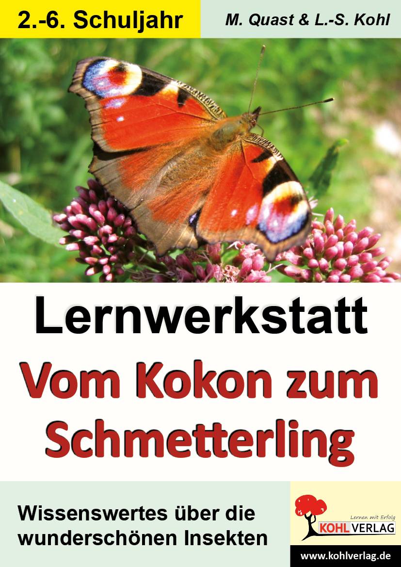 Lernwerkstatt Vom Kokon zum Schmetterling Kurztexte, Aufgaben, Übungen, Sinnerfassendes Lesen, Mit Lösungen. 4.-6. Schuljahr. Kopiervorlagen