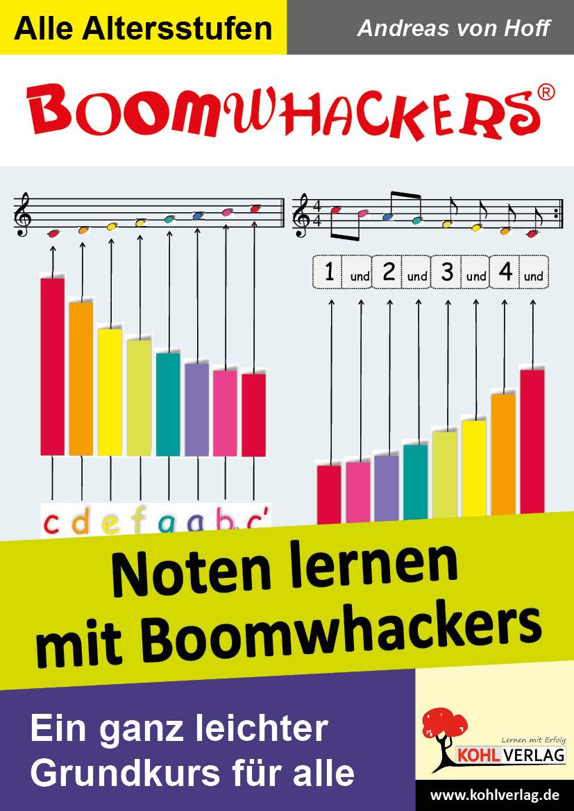 Noten lernen mit Boomwhackers, mit CD-ROM. Bd.1 Ein ganz leichter Grundkurs für alle. Für Grundschule und Sek.I. CD-ROM: Daten-CD zum Foliendruck