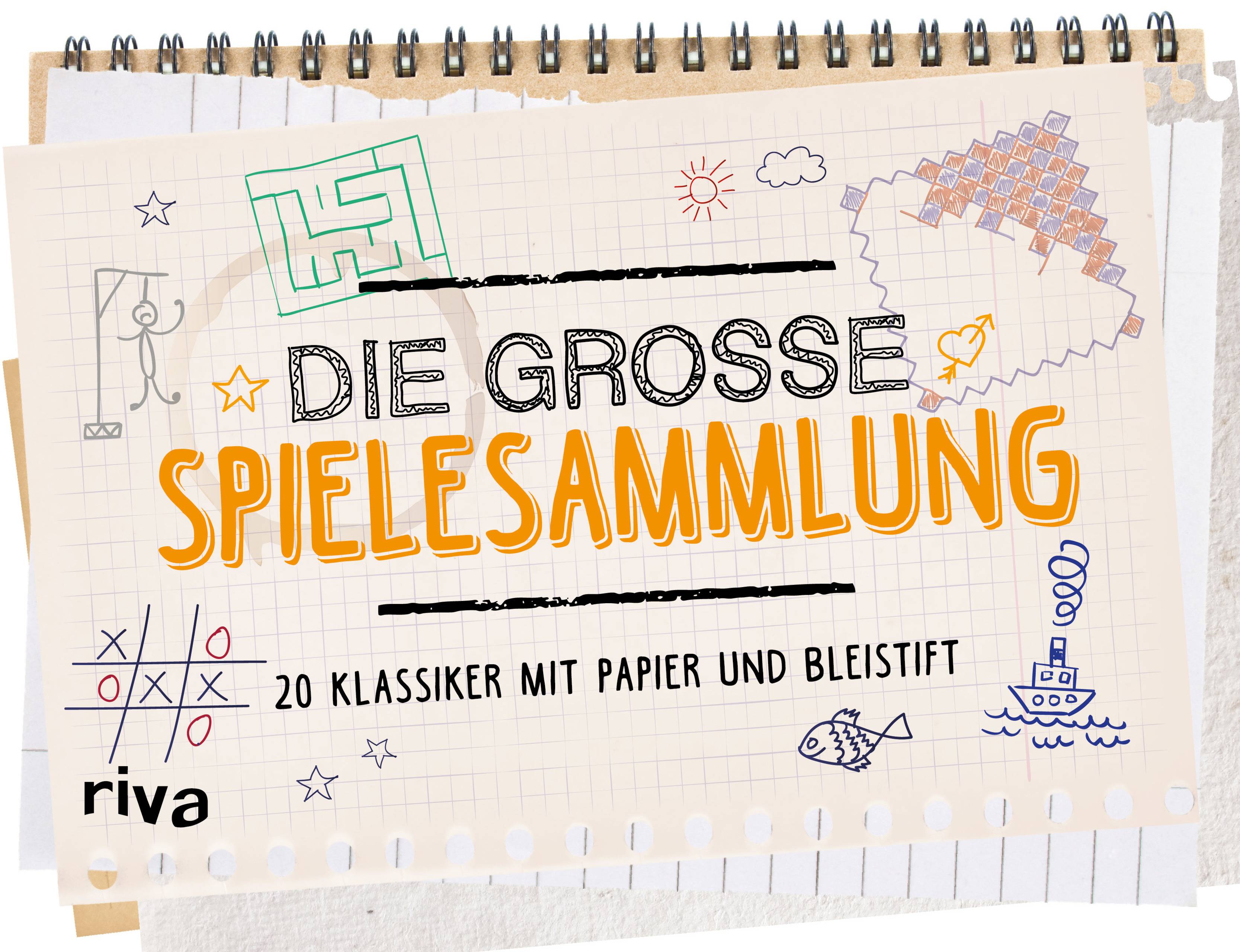Die große Spielesammlung 20 Klassiker mit Papier und Bleistift