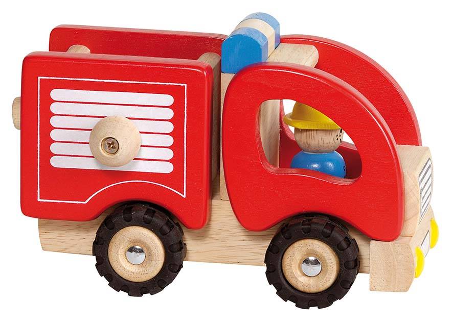 Feuerwehr 16,7 x 9,1 x 10,5 cm, Holz, per Stück