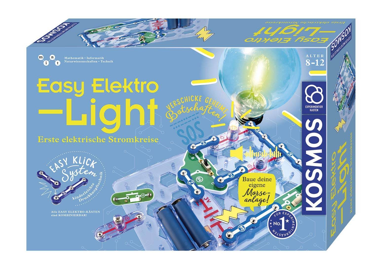 KOSMOS 620530 - Easy Elektro, Light, Licht, Stromkreise, Elektrizität, Experimentierkasten, Erste elektrische Stromkreise
