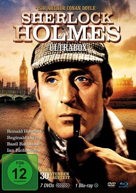 Sherlock Holmes - Ultrabox FSK ab 12, 7 DVD-Videos, Dt