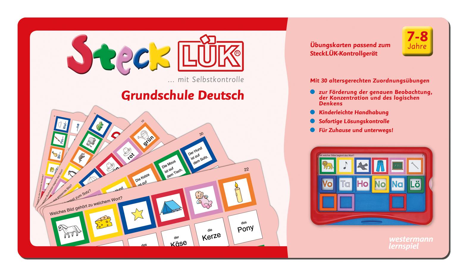 SteckLÜK Grundschule Deutsch: Alter 7 - 8 (rot)