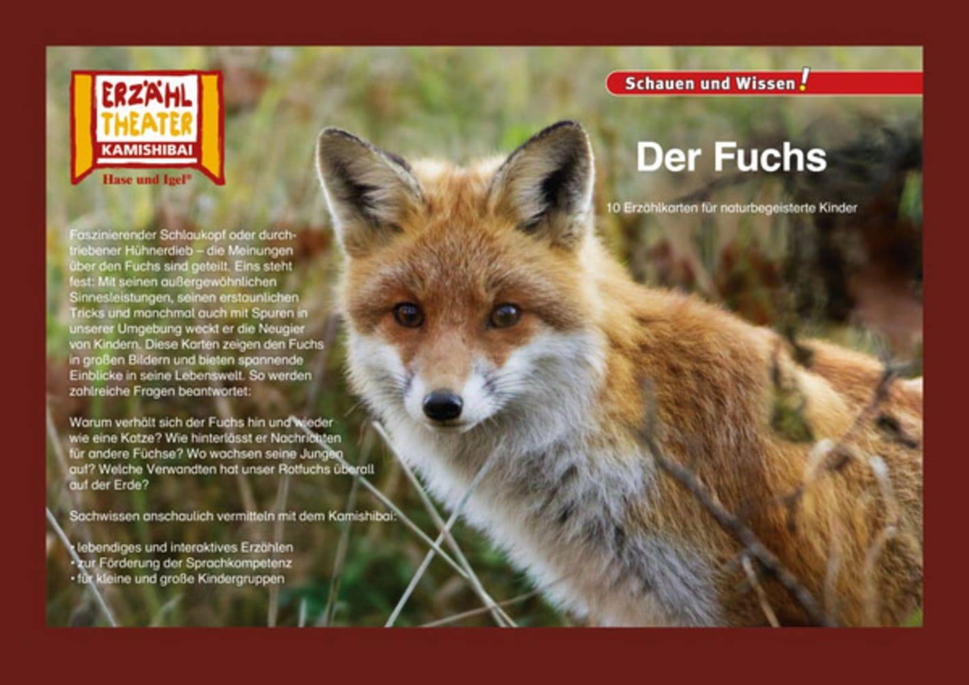 Kamishibai: Der Fuchs 10 Fotobildkarten für das Erzähltheater