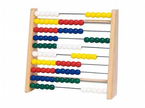 Goki TT610 - Rechenrahmen mit 100 Holzperlen 17 x 5 x 16,5 cm, Holz, 100 Perlen, 2er Set