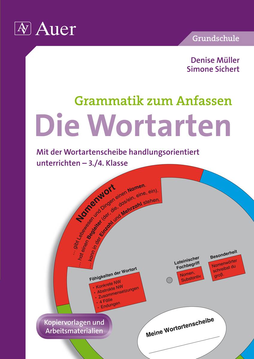 Die Wortarten Mit der Wortartenscheibe handlungsorientiert unterrichten - 3./4. Klasse