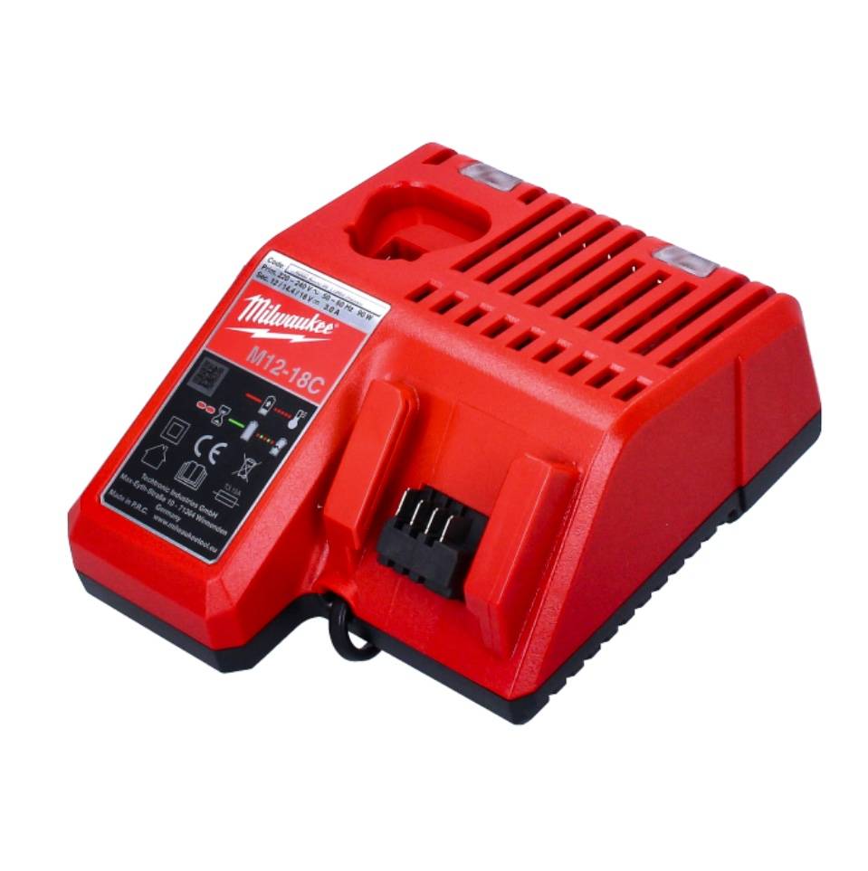 Milwaukee M18 B2 Akku Starter Set 18 V 2x 2,0 Ah ( 2x 4932430062 ) + M12-18C Ladegerät 12 - 18 V ( 4932352959 )
