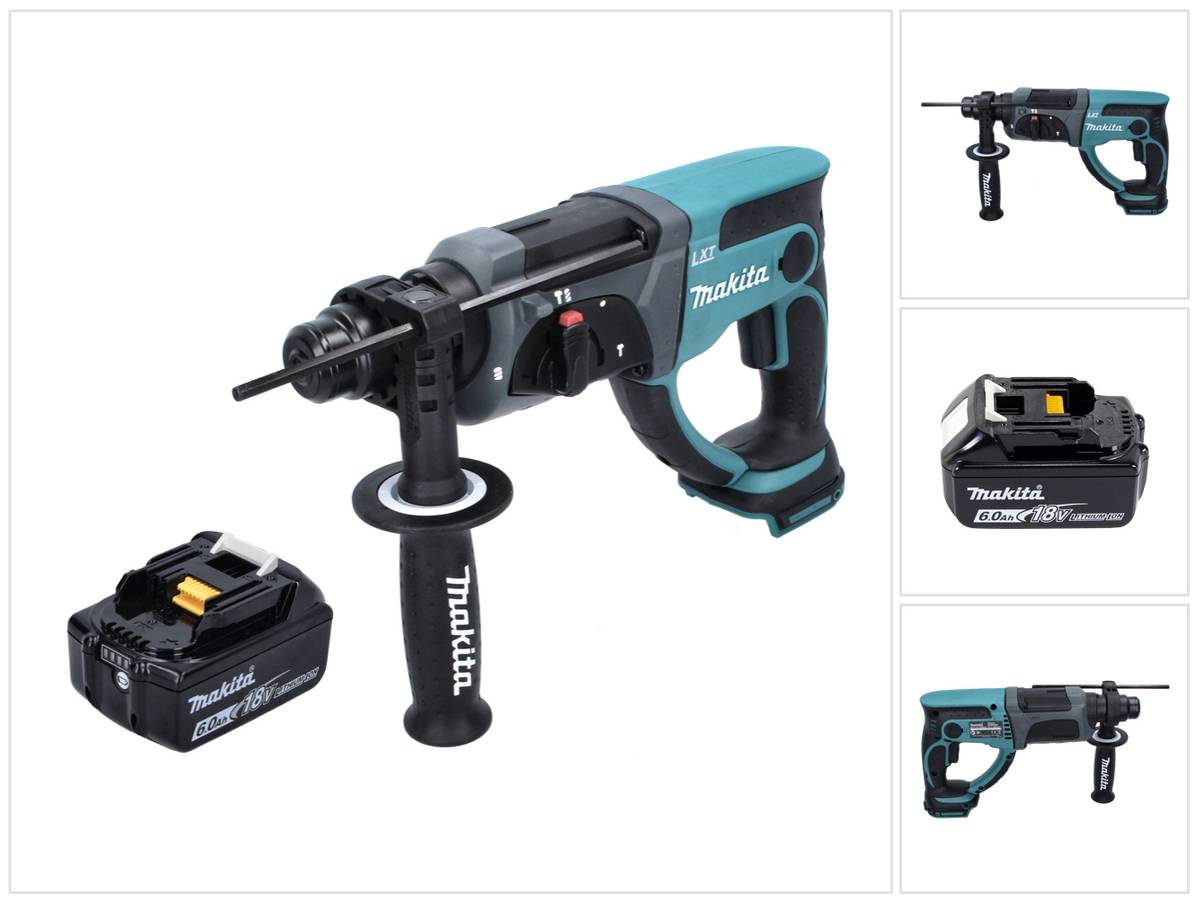 Makita DHR 202 G1 Akku Kombihammer 18 V 2,0 J SDS Plus + 1x Akku 6,0 Ah - ohne Ladegerät