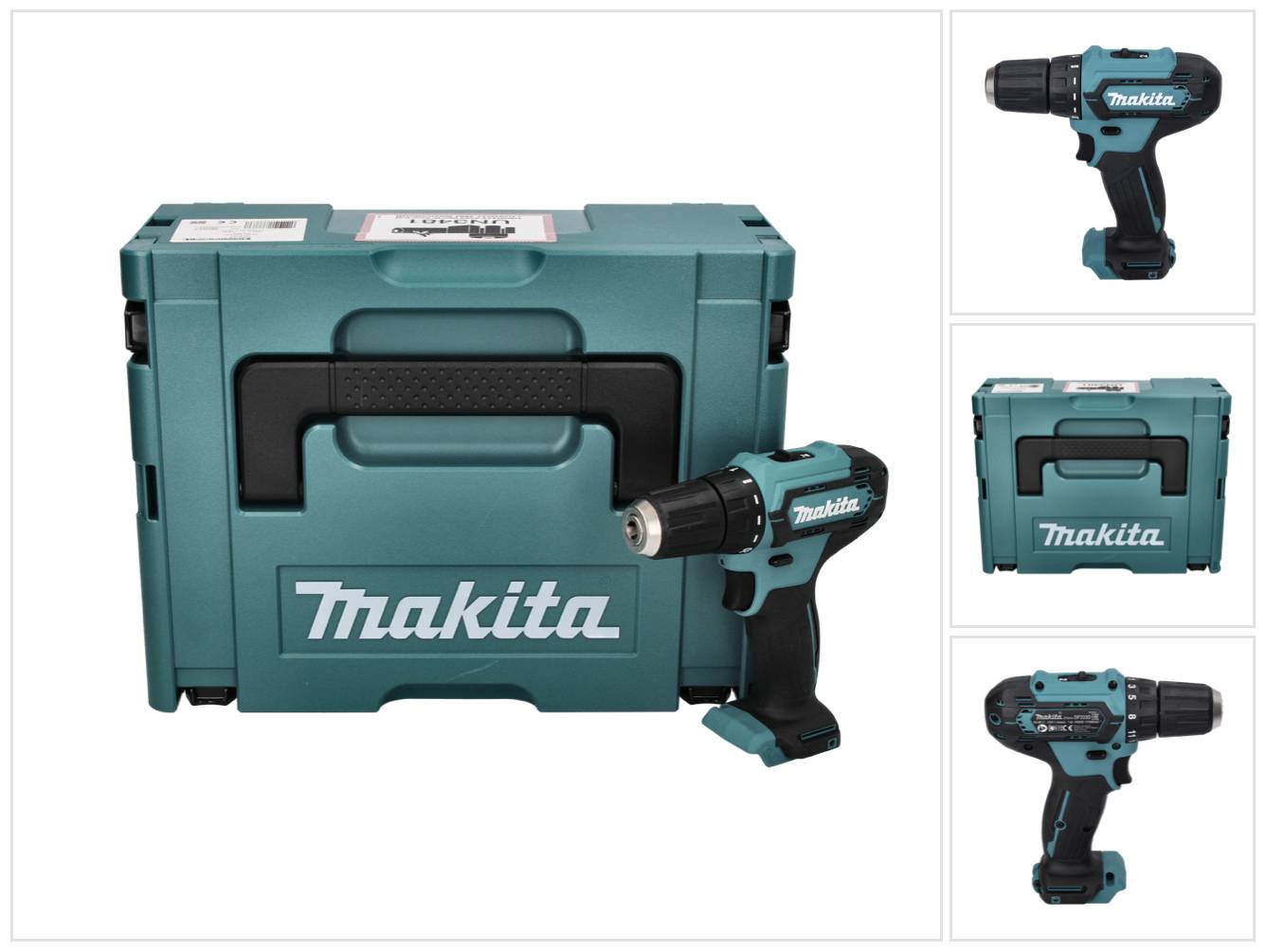 Makita DF 333D ZJ Akku Bohrschrauber 10,8 - 12 V max. 30 Nm + Makpac - ohne Akku, ohne Ladegerät
