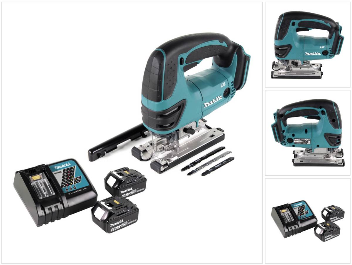 Makita DJV 180 RG Akku Stichsäge 18V + 2x Akku 6,0 Ah + Ladegerät