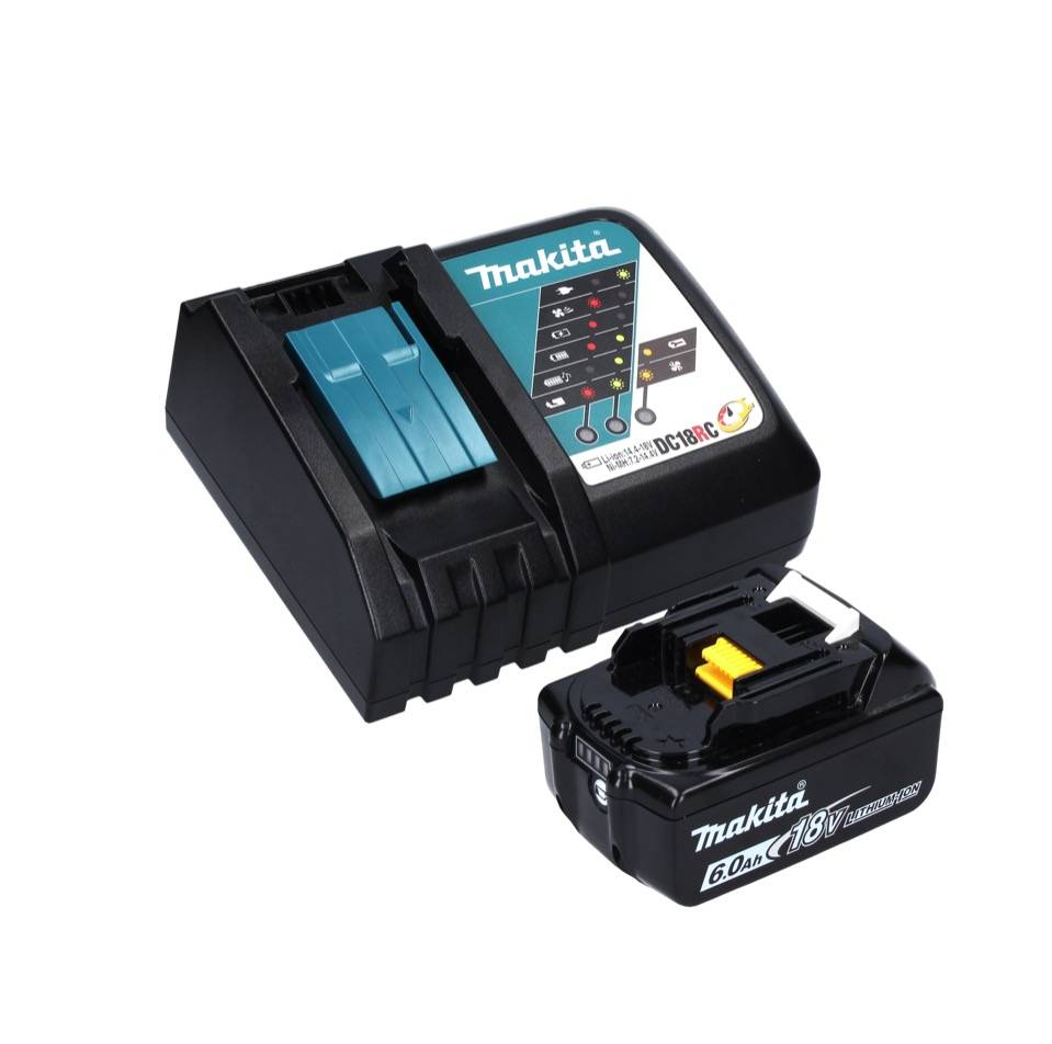 Makita DJS 161 RG1J Akku Blechschere 18 V 1,6 mm + 1x Akku 6,0 Ah + Ladegerät + Makpac