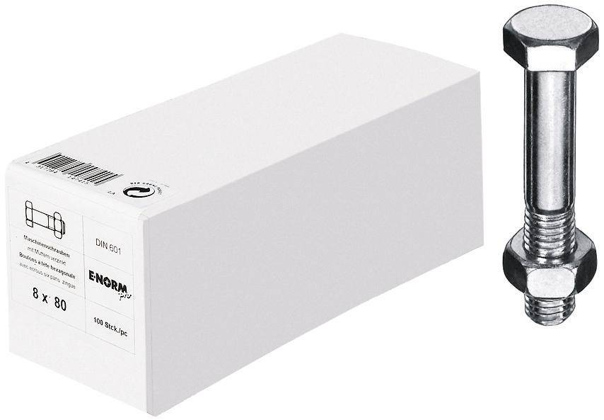 6-Kantschr. 4.8 Mu galZn M10x20 HP E-NORMpro