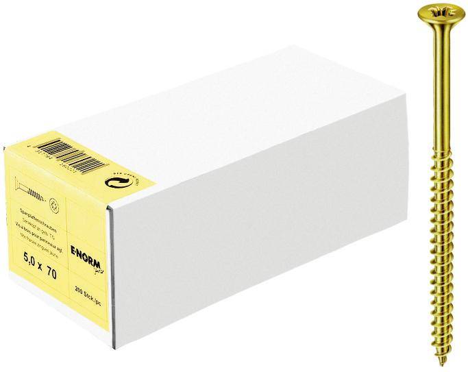 SPS SeKo zn gelb TG PZD 5,0x120/72 HP E-NORMpro, 200 Stück