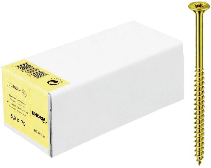 SPS SeKo zn gelb TG PZD3,5x 25/18 KP E-NORMpro, 200 Stück