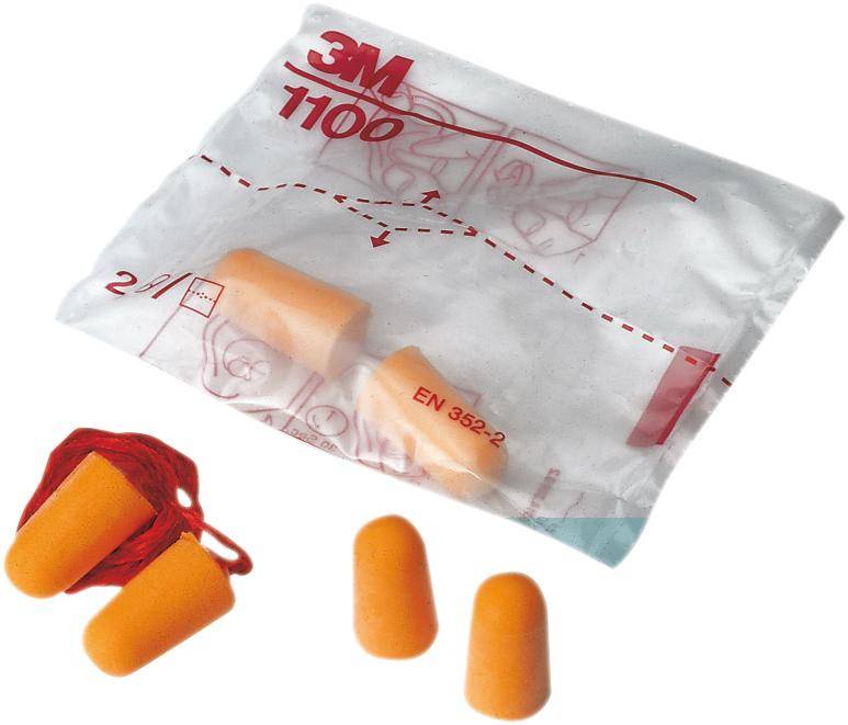 Gehörschutzstöpsel 1110,m.Band, 100 Paar