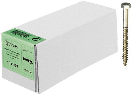 DIN 571 Edelstahl A2 6x80 HP E-NORMpro
