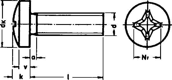 DIN 7985 4.8 galZn -H M6x60 KP E-NORMpro, 50 Stück