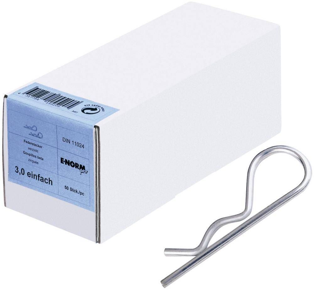 Federstecker galZn 3,2 einfach HP E-NORMpro, 50 Stück