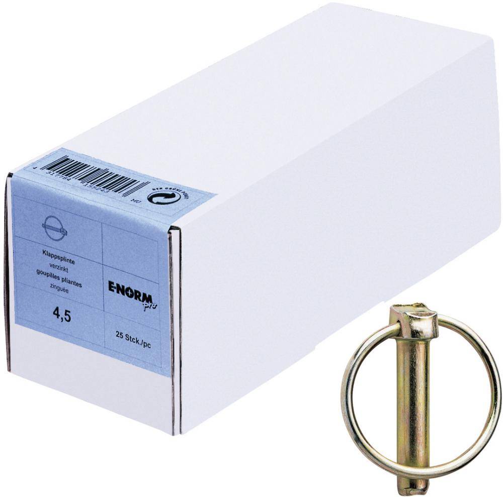 Klappsplinte ST galZn 4,5x34 HP E-NORMpro, 25 Stück