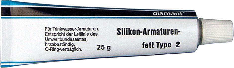 Silikonfett Type2 diamantTrinkwasserarm. 25g Tube - Artikel: 4016509401220