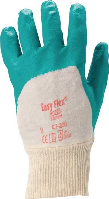 Handschuhe ActivArmr® 47-200 Gr.10 grün Interlock-Baumwolle m.Nitril