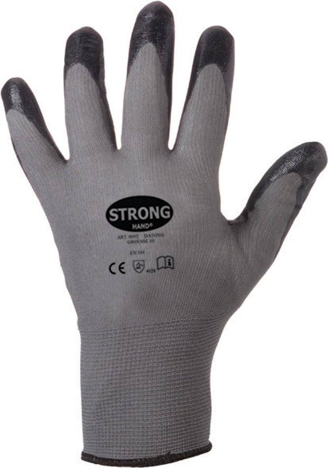 Feinstrickhandsch.Datong,Nitril,Gr.7,grau - Artikel: 4025888160086