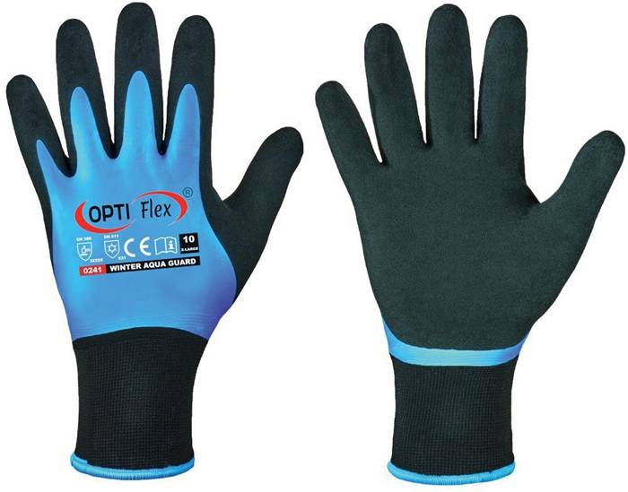 Handschuhe Winter Aqua Guard Gr.9 schwarz/blau EN 388,EN 511 PSA II OPTIFLEX