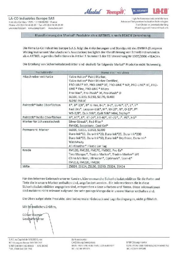 Markal Trades-Marker Dry Starter Pack