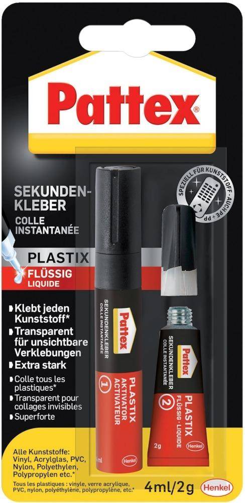 Pattex Sekundenkleber Plastik flüssig 2g/4ml