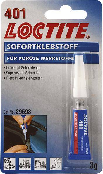 LOCTITE 401 5g FL Sofortklebstoff, 12 Stück