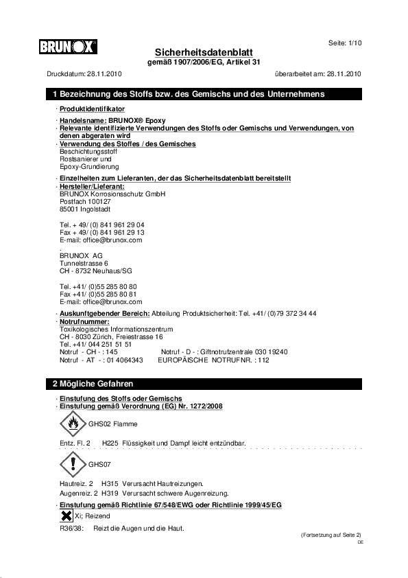 Brunox Epoxy 5L Streich-Qualität