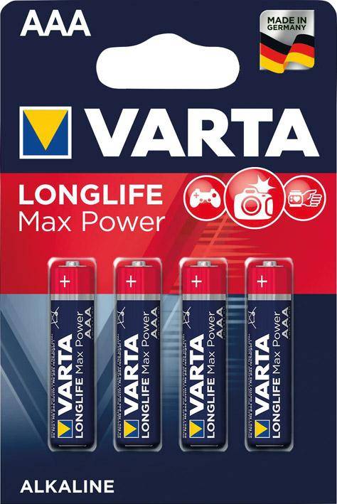 VARTA Batterie MAX TECH AAA, 4-er Blister DE 7899390020, 10 Stück