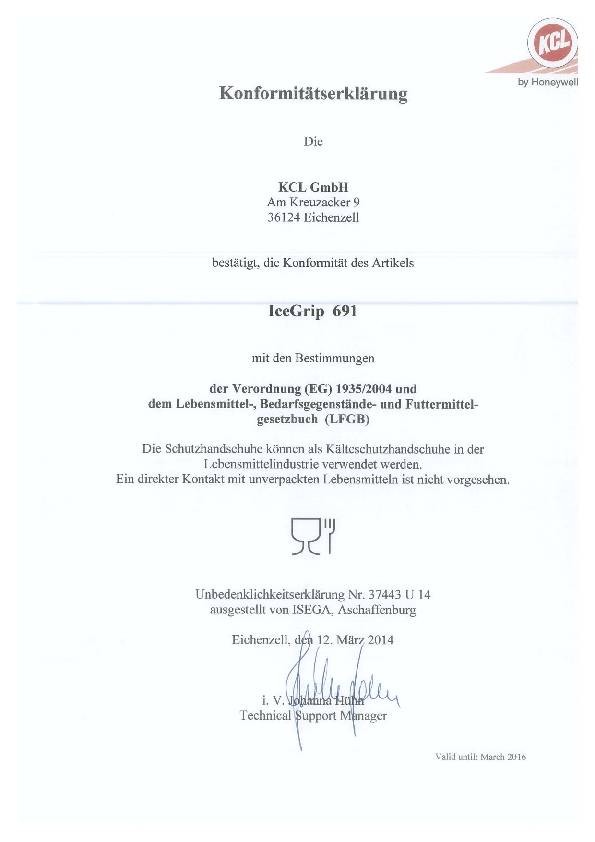 Kälteschutzhandschuhe Ice-Grip 691 Gr.8 blau EN 388,EN 511 PSA II