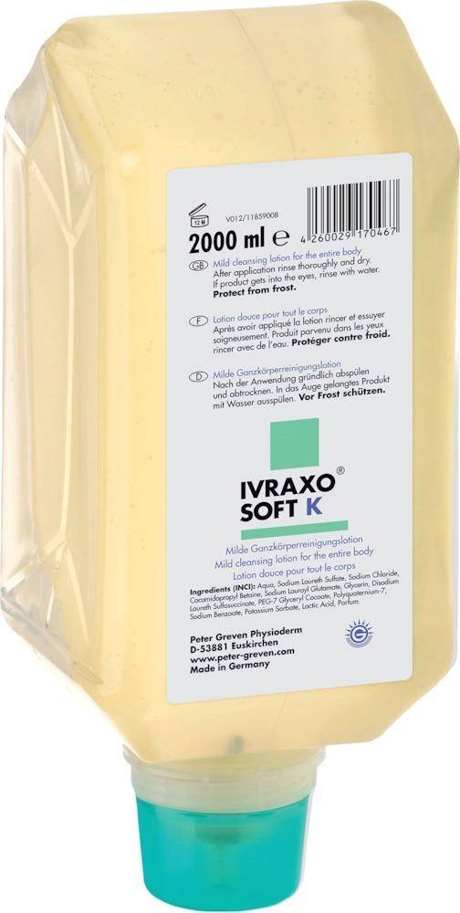 Handreiniger Ivraxo Soft K, 2000 ml Varioflasche, 6 Flaschen
