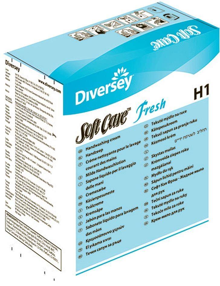 Seifenlotion Soft Care Fresh H1 800ml, 6 Stück