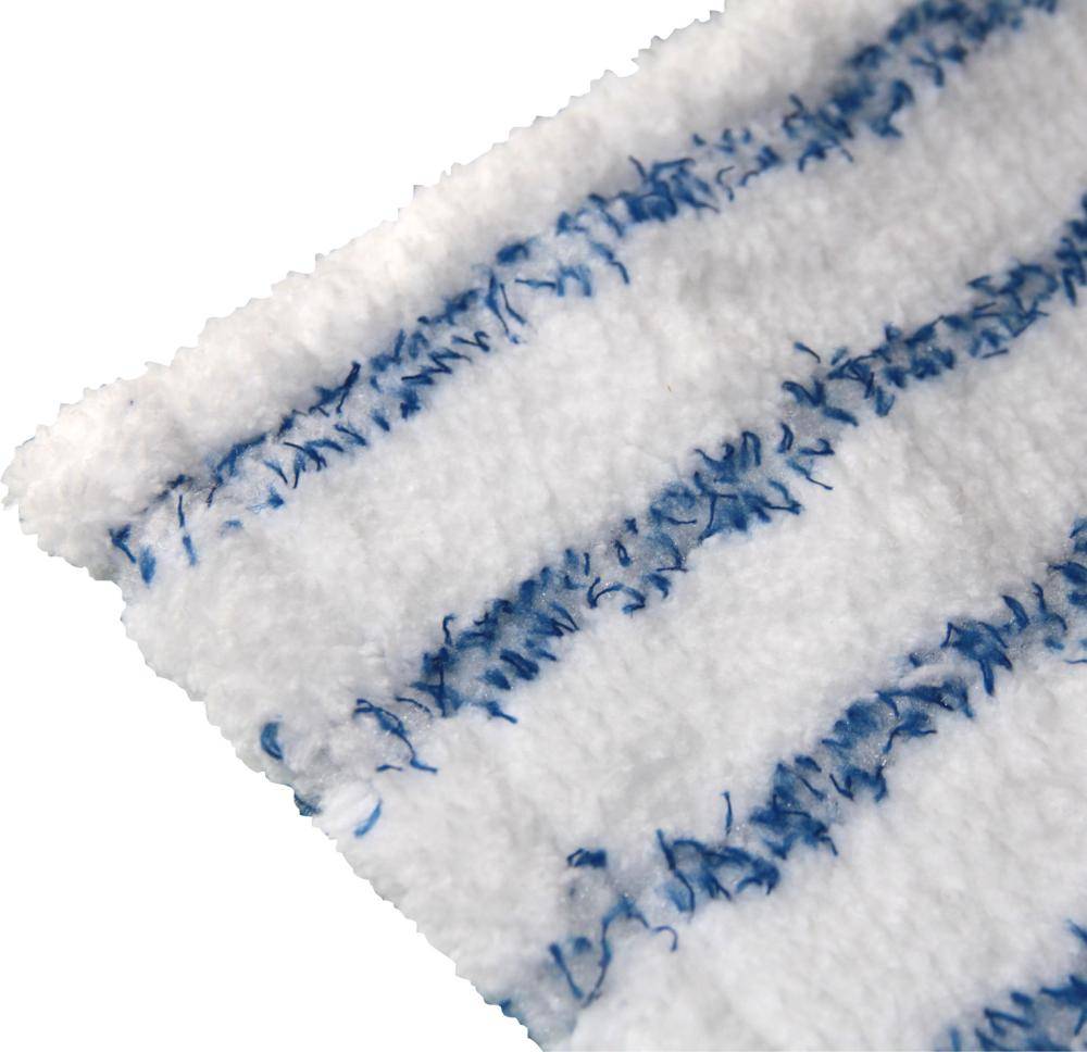 Premium-Mikrofasermopp 40cm, weiß-blau, 5 Stück