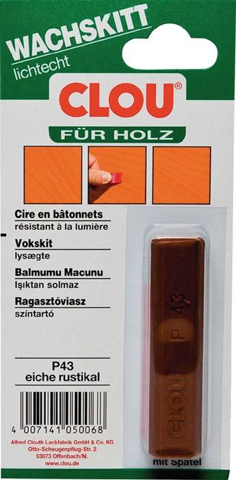 Wachskittstangen Farbe 585 P 43/eiche rust.15g Bl.CLOU