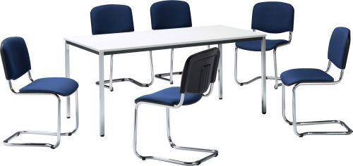 Besucherstuhl ISO swing chrom/anthrazit, 3 Stück