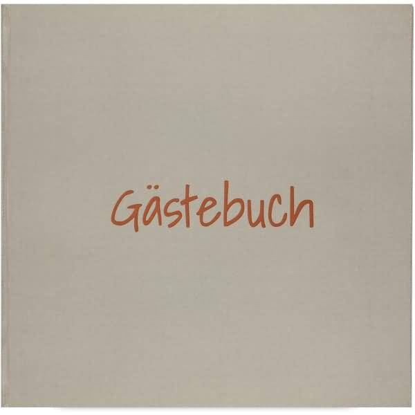 Gästebuch 20x20cm 80 Seiten grau/antikrosa
