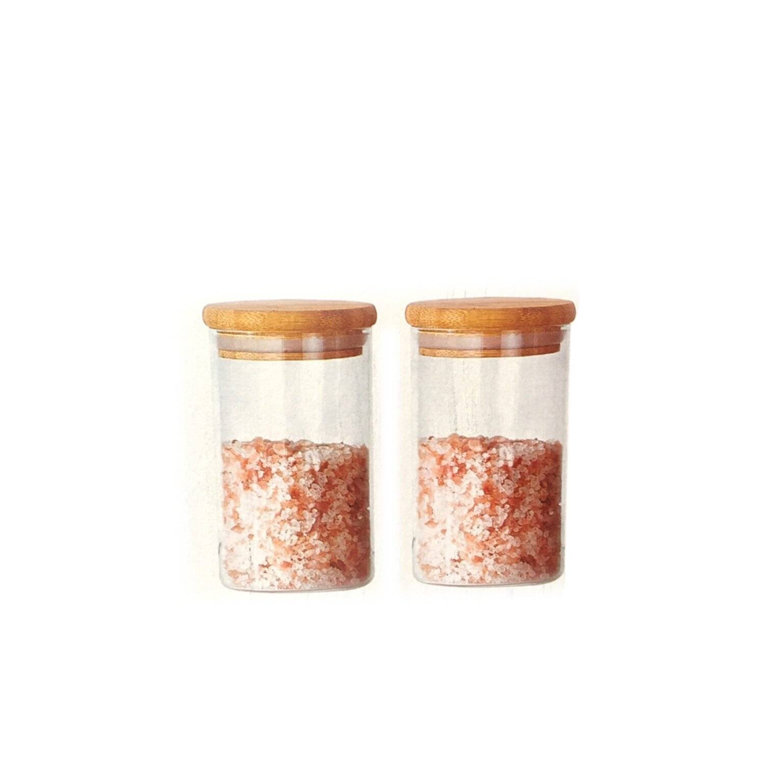 Vip Ahmet 2x Gewürzgläser mit Luftdichten Korken mit Luftdichten 500ML Korken Borasilikat Vorratsbehälter