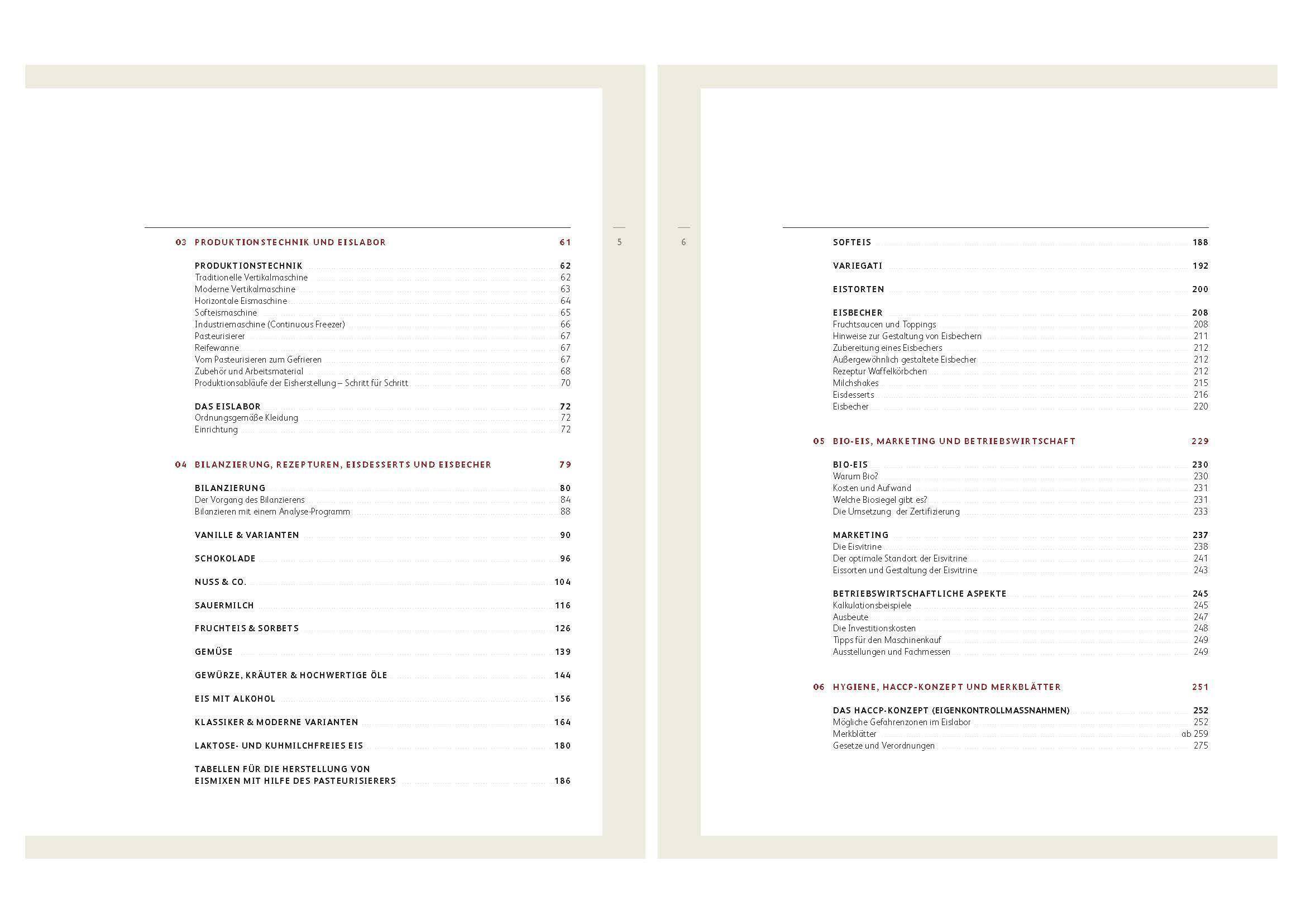 Eismanufaktur Basics, Rezepturen, Marketing