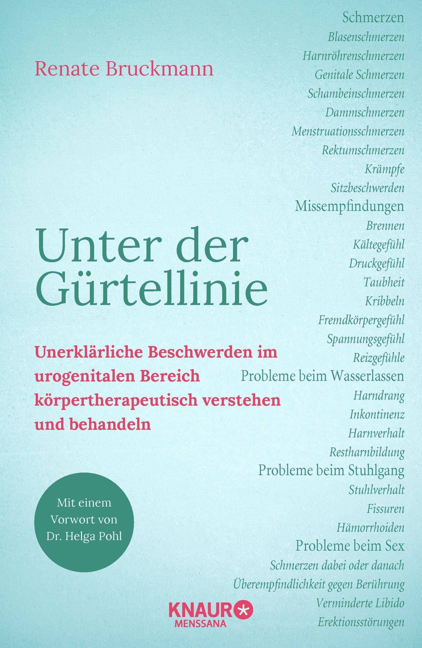 Unter der Gürtellinie Unerklärliche Beschwerden im urogenitalen Bereich körpertherapeutisch verstehen und behandeln